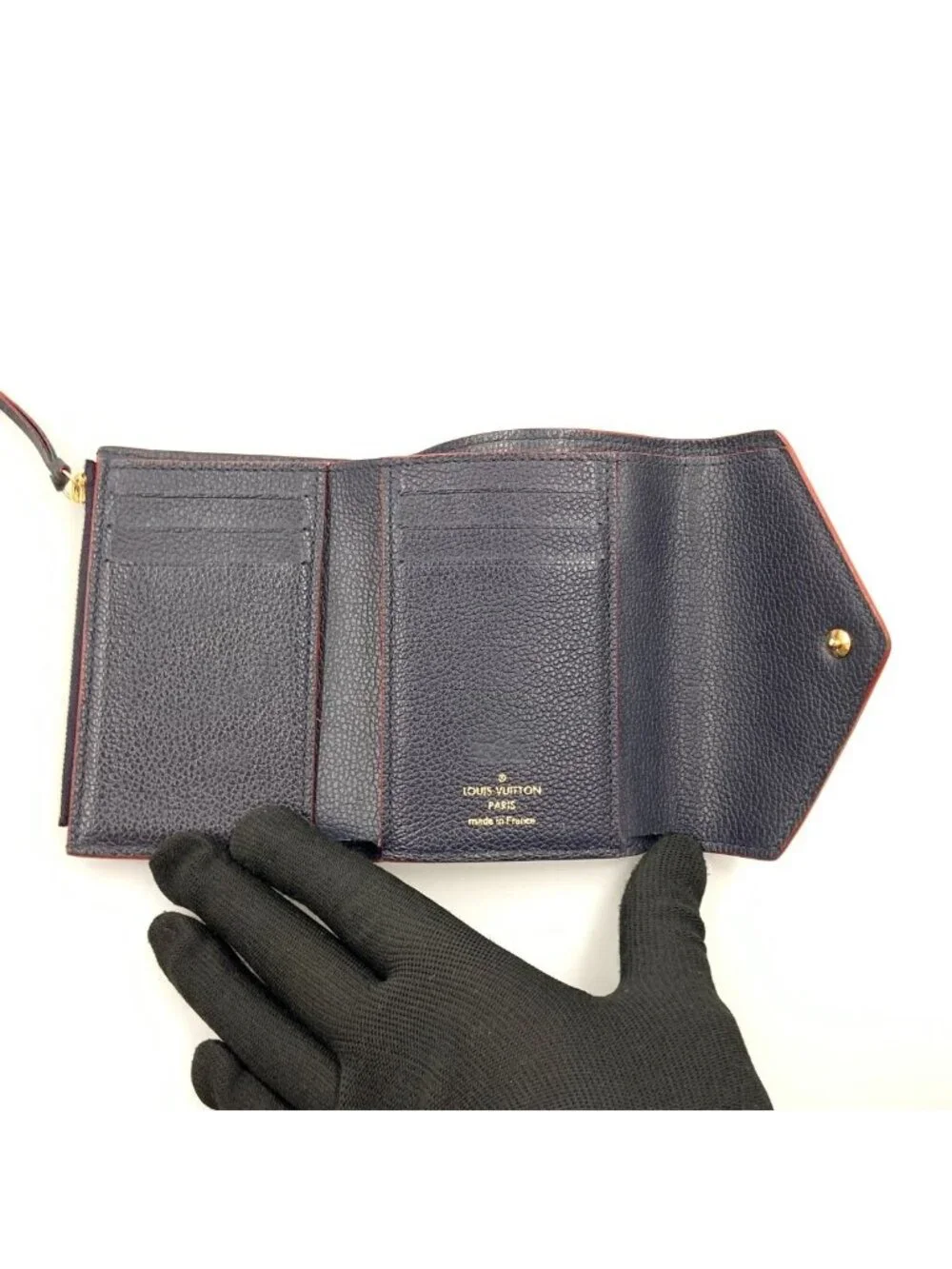 Louis Vuitton Monogram Empreinte Portefeuille Victorine Trifold Short Wallet